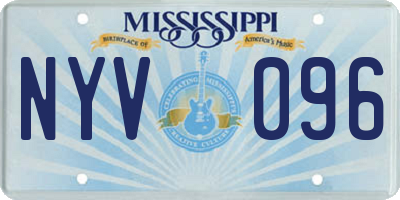 MS license plate NYV096