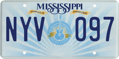 MS license plate NYV097