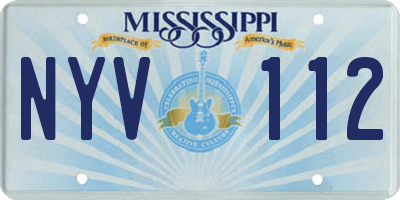 MS license plate NYV112
