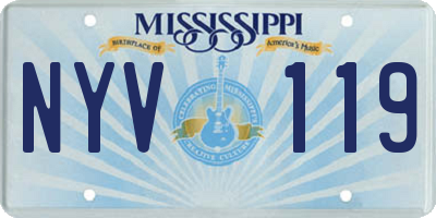 MS license plate NYV119