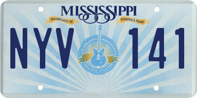 MS license plate NYV141