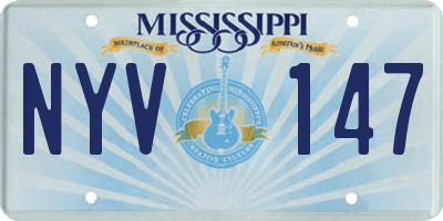 MS license plate NYV147
