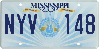 MS license plate NYV148