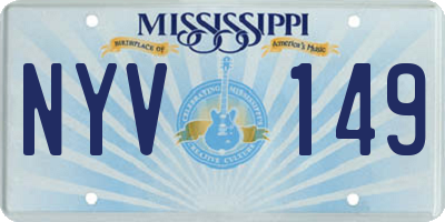 MS license plate NYV149