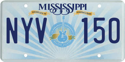 MS license plate NYV150