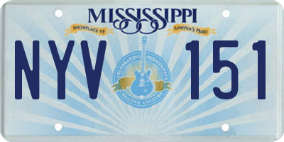 MS license plate NYV151
