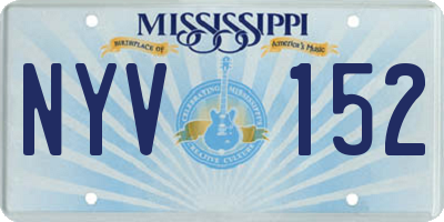 MS license plate NYV152