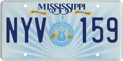 MS license plate NYV159