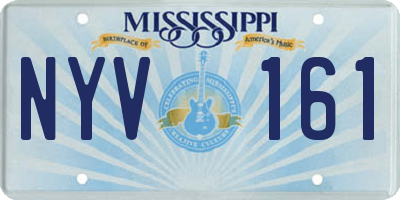 MS license plate NYV161