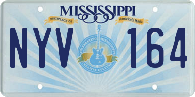 MS license plate NYV164