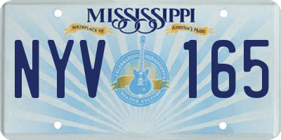 MS license plate NYV165