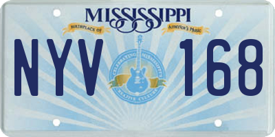 MS license plate NYV168