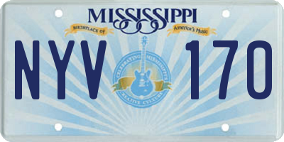 MS license plate NYV170