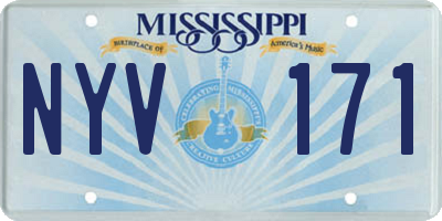 MS license plate NYV171
