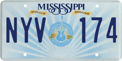 MS license plate NYV174