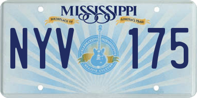 MS license plate NYV175
