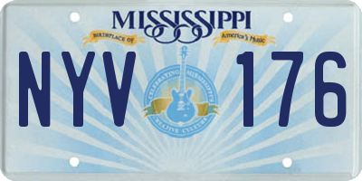 MS license plate NYV176