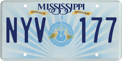 MS license plate NYV177