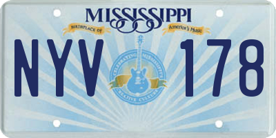 MS license plate NYV178