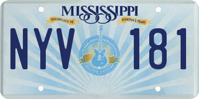 MS license plate NYV181
