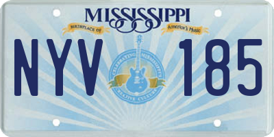 MS license plate NYV185