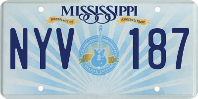 MS license plate NYV187