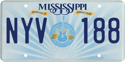 MS license plate NYV188