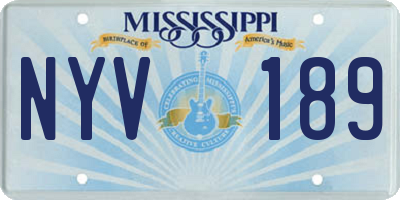 MS license plate NYV189