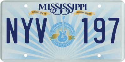 MS license plate NYV197