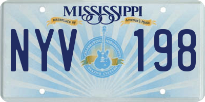 MS license plate NYV198