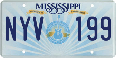 MS license plate NYV199