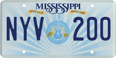 MS license plate NYV200