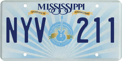 MS license plate NYV211
