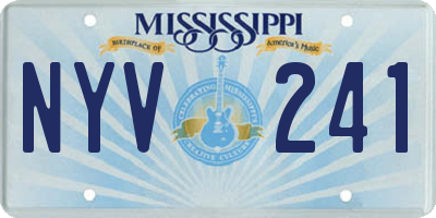 MS license plate NYV241