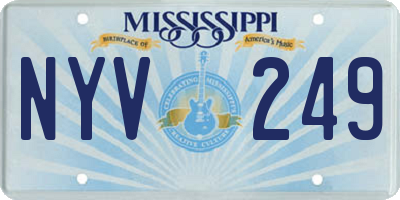 MS license plate NYV249