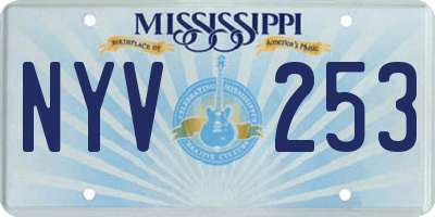 MS license plate NYV253