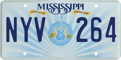MS license plate NYV264
