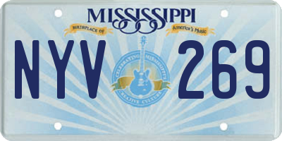 MS license plate NYV269