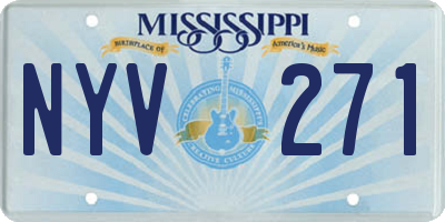 MS license plate NYV271