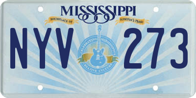 MS license plate NYV273