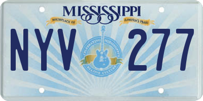 MS license plate NYV277