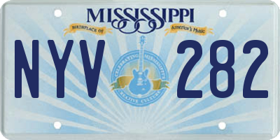 MS license plate NYV282