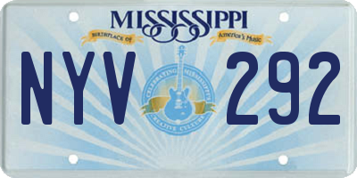 MS license plate NYV292