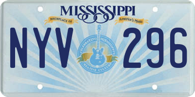 MS license plate NYV296