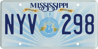 MS license plate NYV298