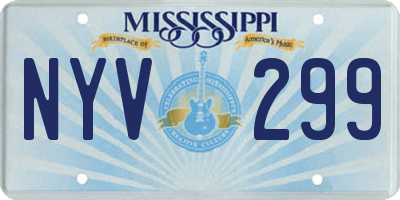 MS license plate NYV299