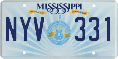 MS license plate NYV331