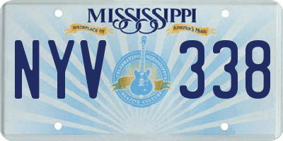 MS license plate NYV338
