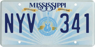 MS license plate NYV341