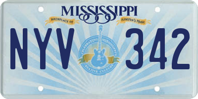 MS license plate NYV342